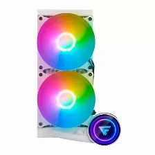 Enfriamiento Liquido_ Game Factor Lqg601-wh 12 Cm, 2550 Rpm, Blanco